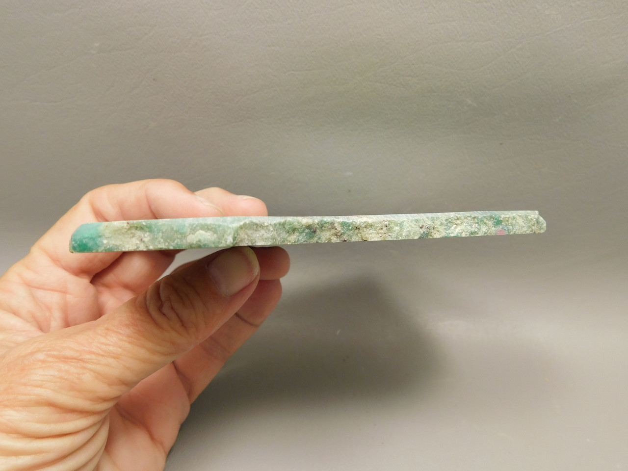 Ruby and Fuchsite Polished Stone Slab Decorator Rock #04