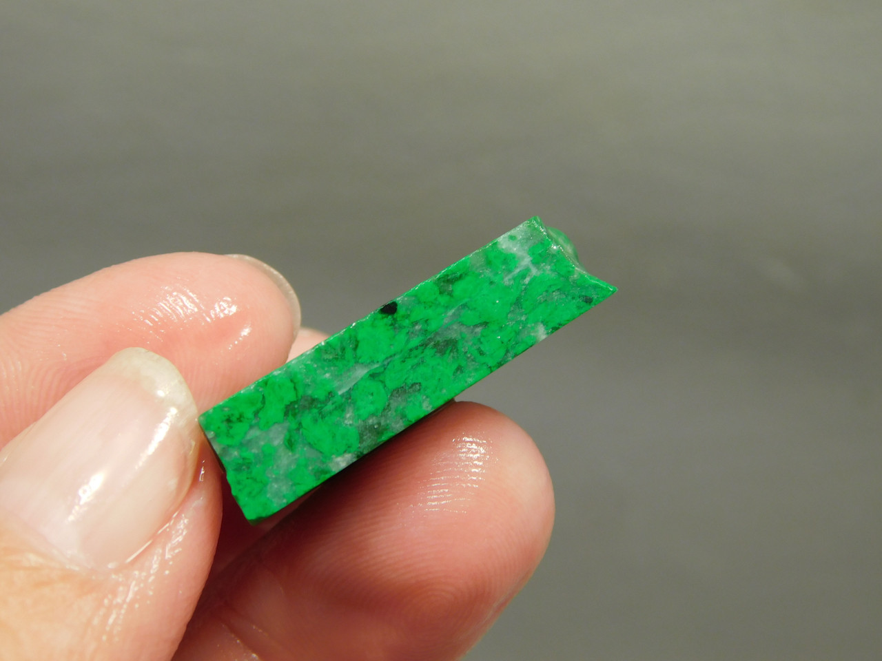 Maw Sit Sit Unpolished Stone Slab Green Jade Small Rock #O13