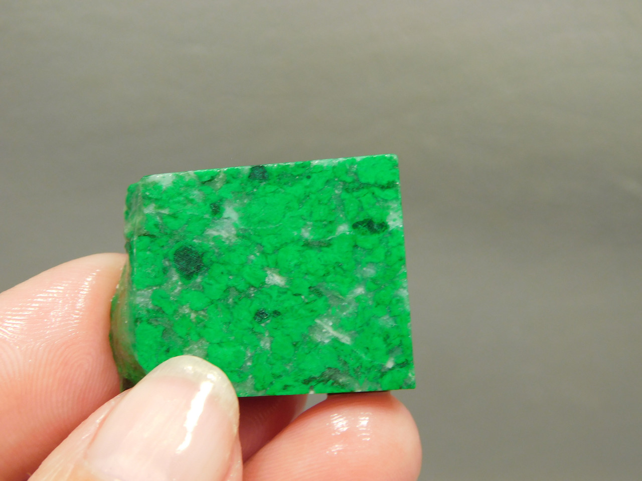Maw Sit Sit Unpolished Stone Slab Green Jade Small Rock #O13