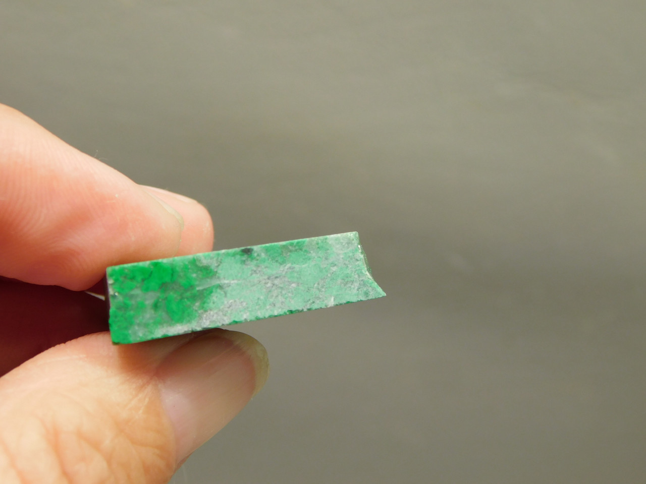 Maw Sit Sit Unpolished Stone Slab Green Jade Small Rock #O13
