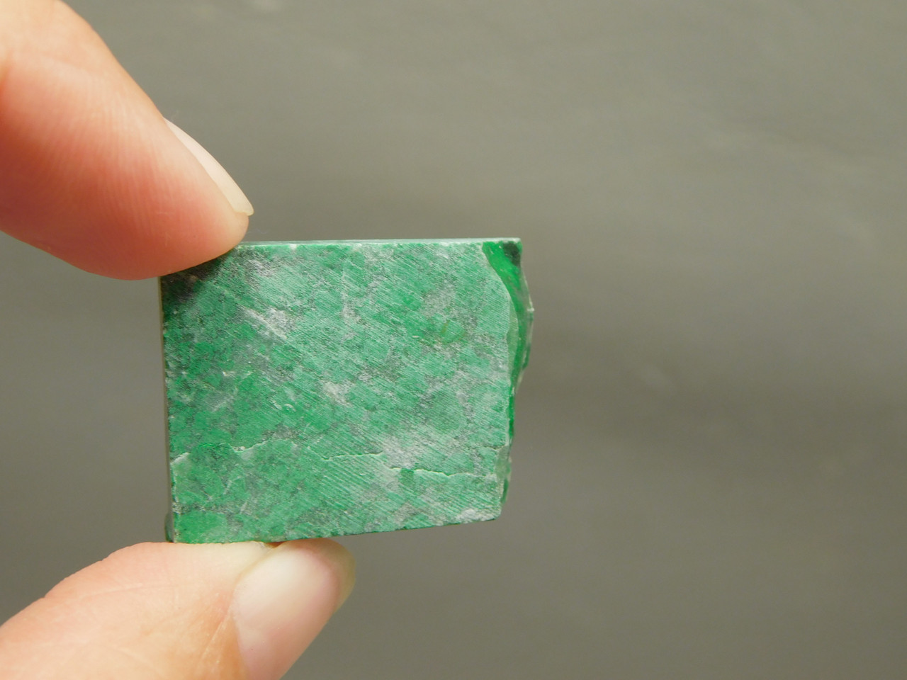 Maw Sit Sit Unpolished Stone Slab Green Jade Small Rock #O13