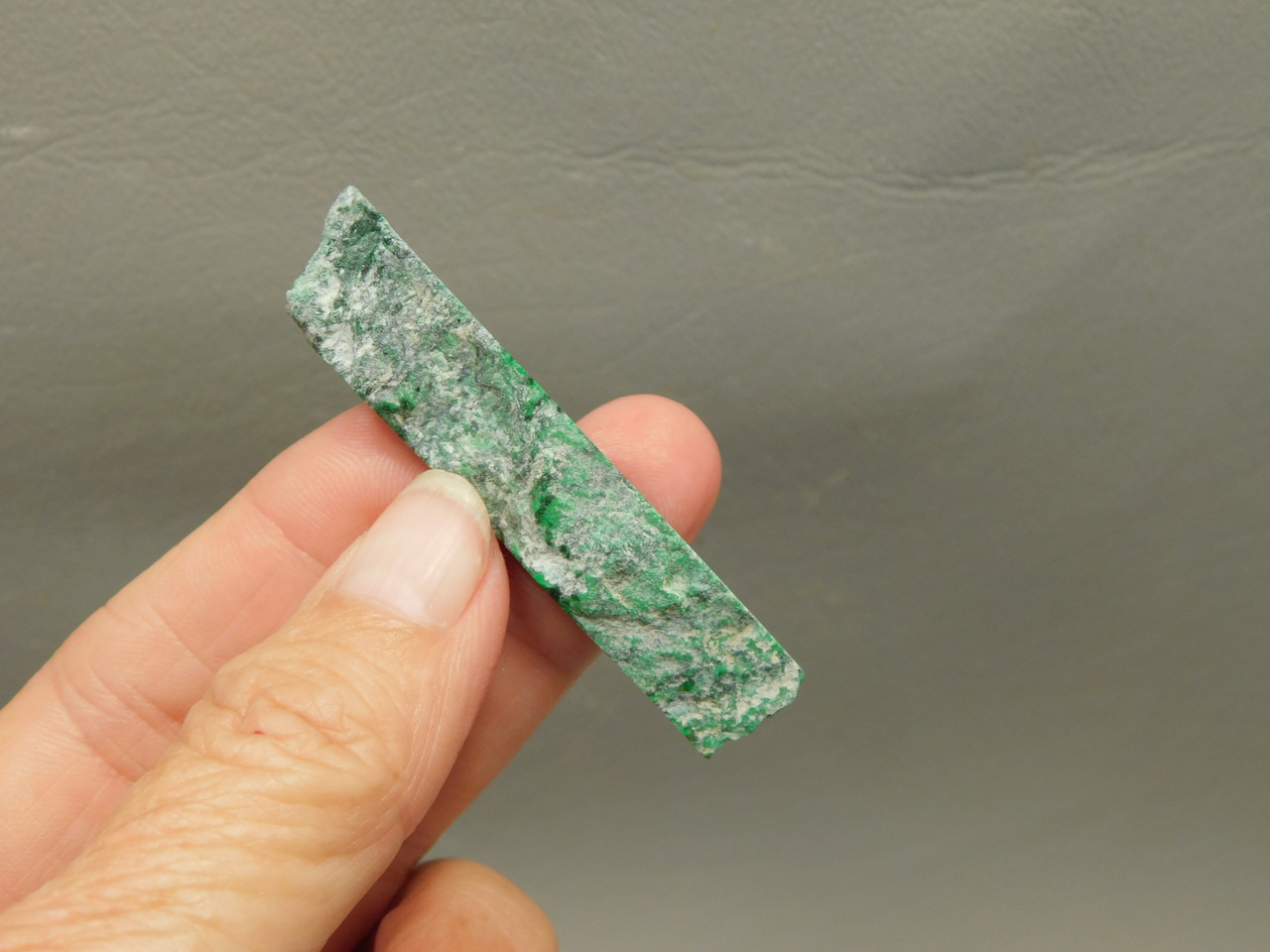 Maw Sit Sit Unpolished Stone Slab Green Jade Small Rock #O17