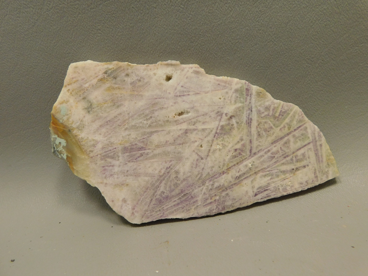 Purple Sagenite Stone Slab Cabbing Lapidary Rough Rock #O2