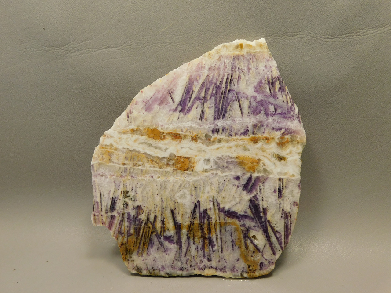 Purple Sagenite Stone Slab Cabbing Lapidary Rough Rock #O1