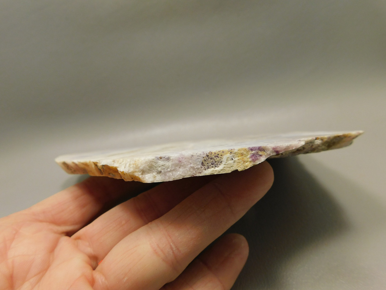 Purple Sagenite Stone Slab Cabbing Lapidary Rough Rock #O1