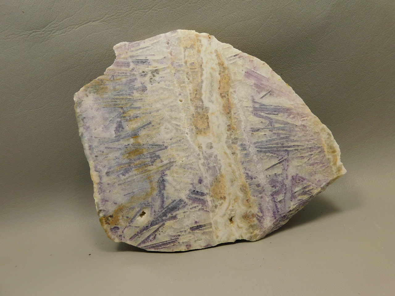Purple Sagenite Stone Slab Cabbing Lapidary Rough Rock #O1