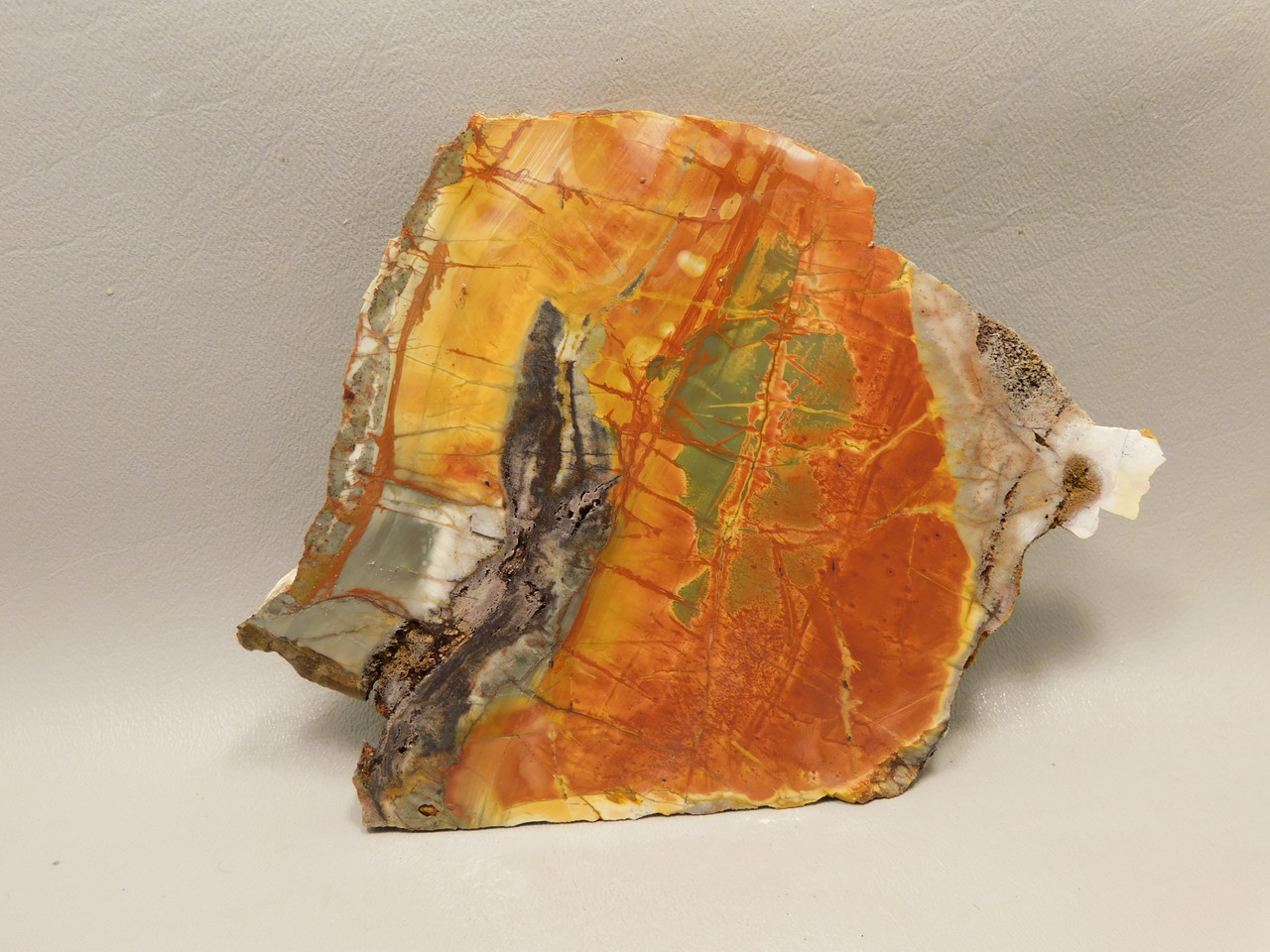 Cherry Creek Jasper Unpolished Rock Stone Slab Red Creek #O3