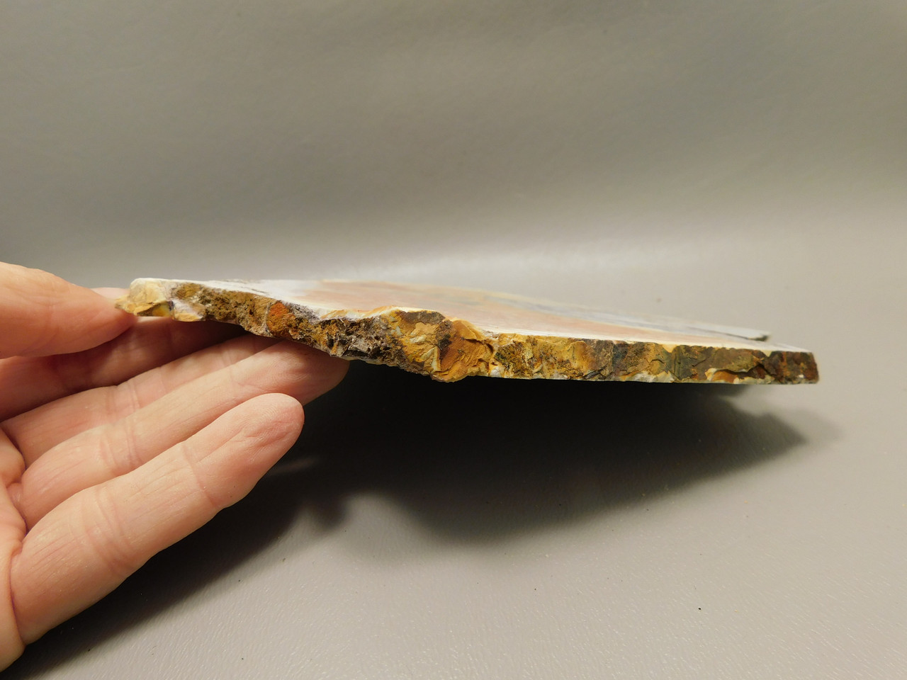 Cherry Creek Jasper Unpolished Rock Stone Slab Red Creek #O3