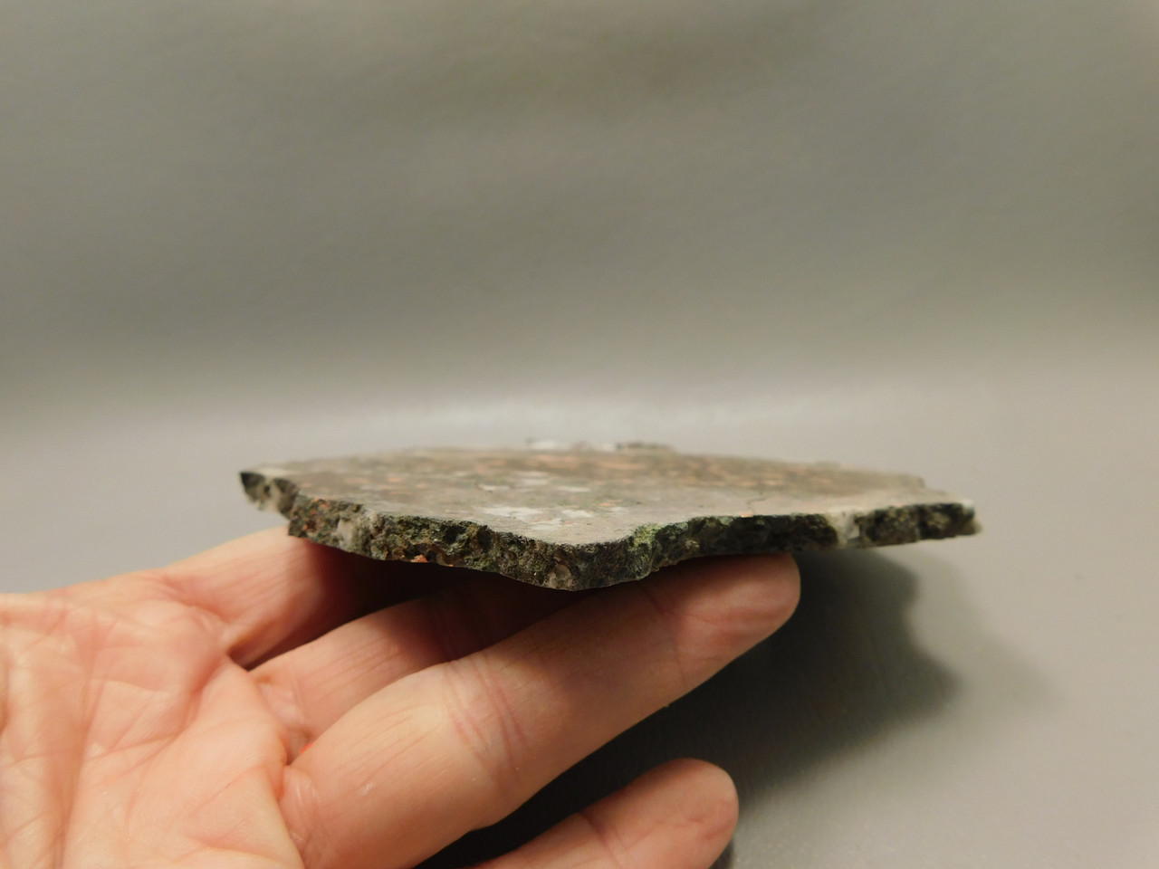Kingston Conglomerate Copper Stone Slab Rough Rock Michigan #O11