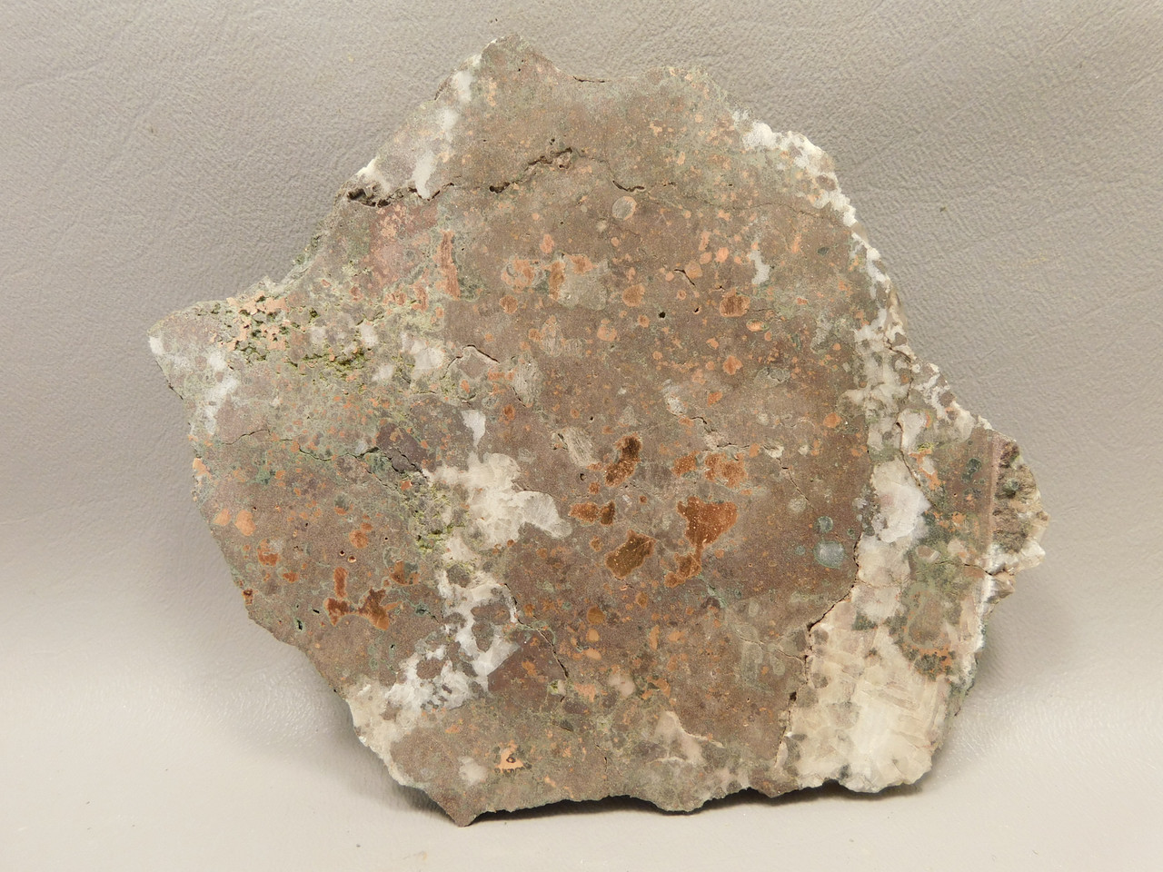 Kingston Conglomerate Copper Stone Slab Rough Rock Michigan #O11
