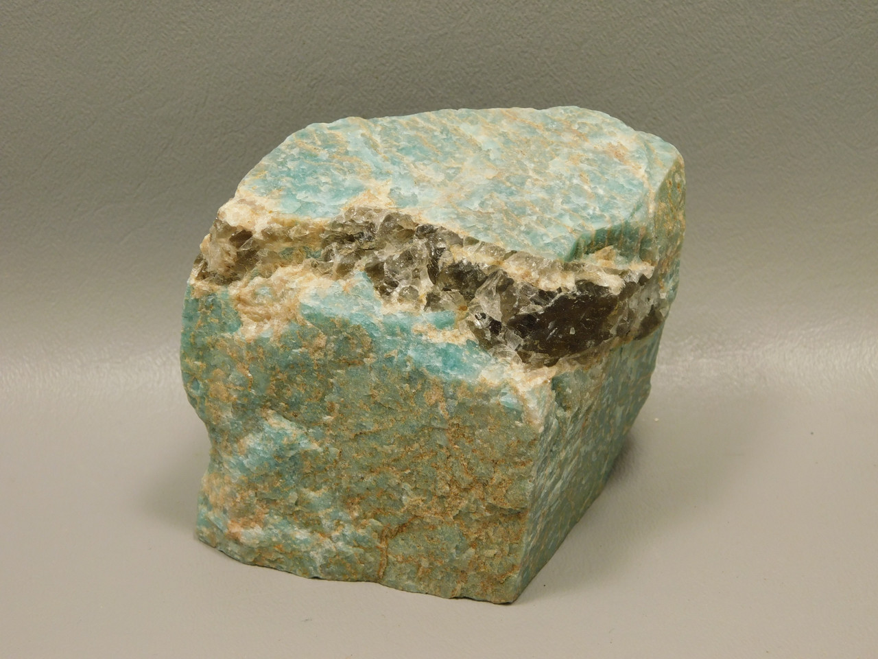 Amazonite and Smoky Quartz Mineral Specimen Colorado #O1