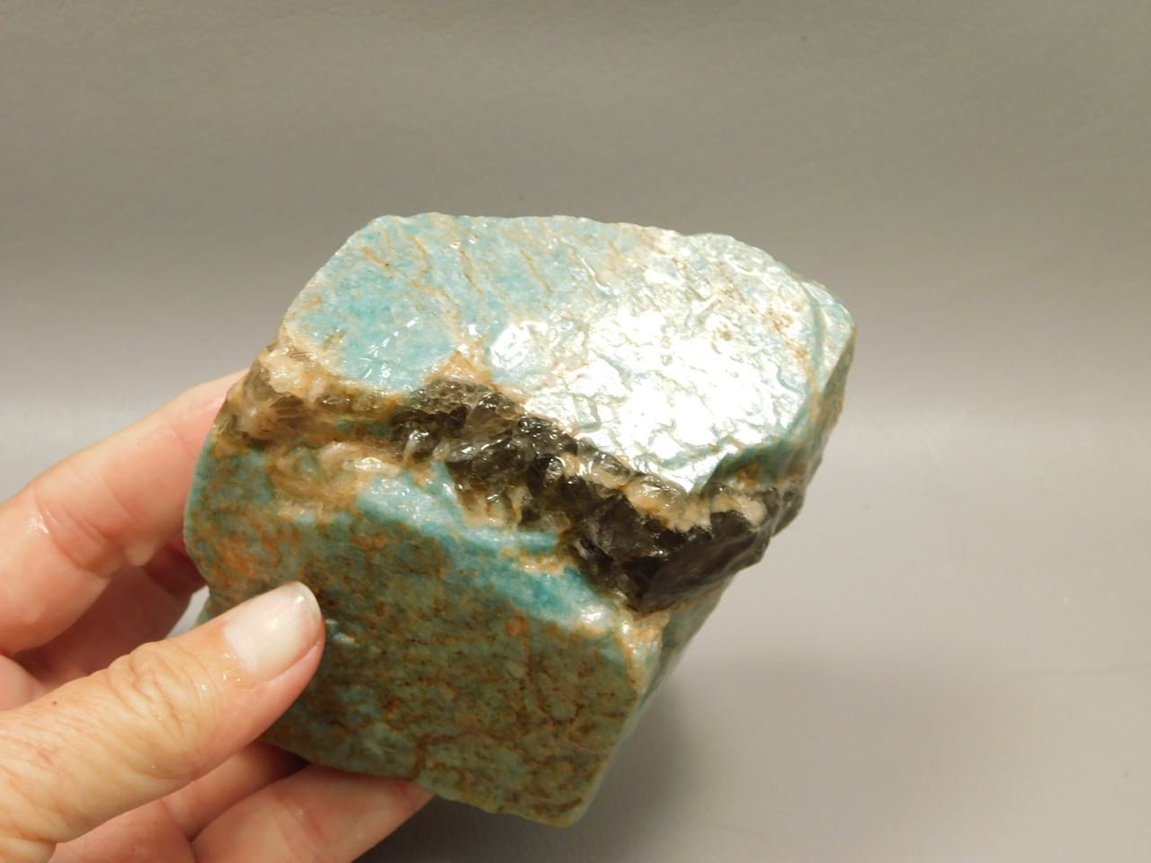 Amazonite and Smoky Quartz Mineral Specimen Colorado #O1