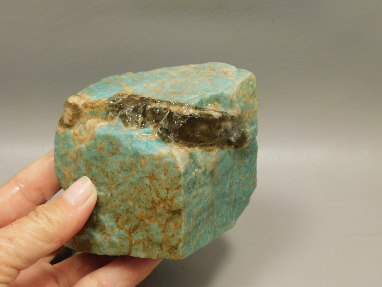Amazonite and Smoky Quartz Mineral Specimen Colorado #O1
