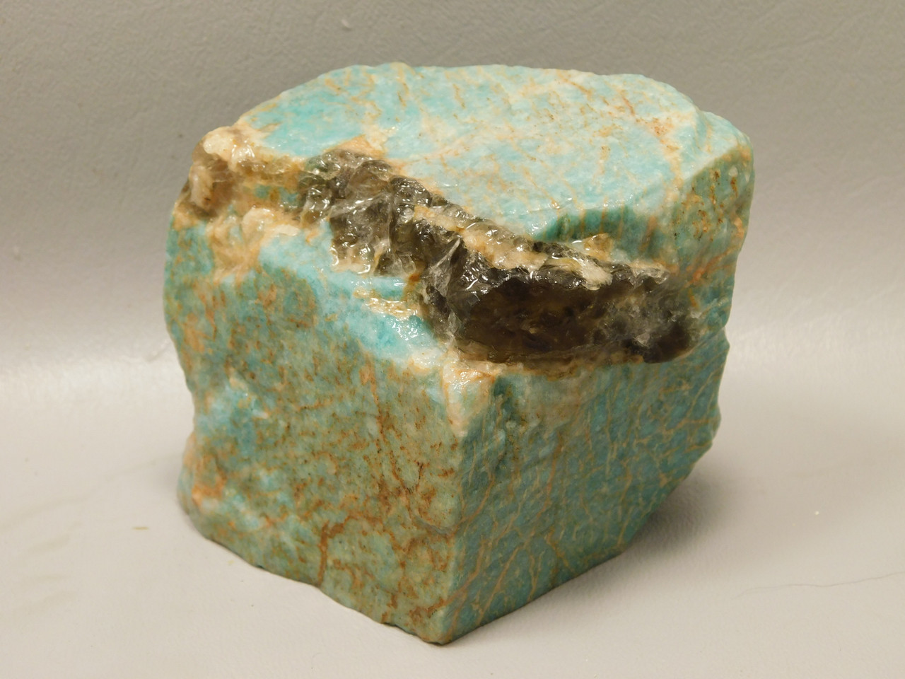 Amazonite and Smoky Quartz Mineral Specimen Colorado #O1