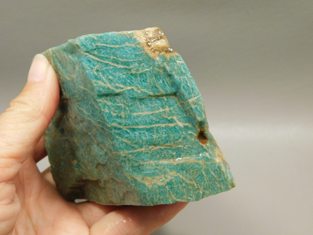 Amazonite and Smoky Quartz Mineral Specimen Colorado #O1