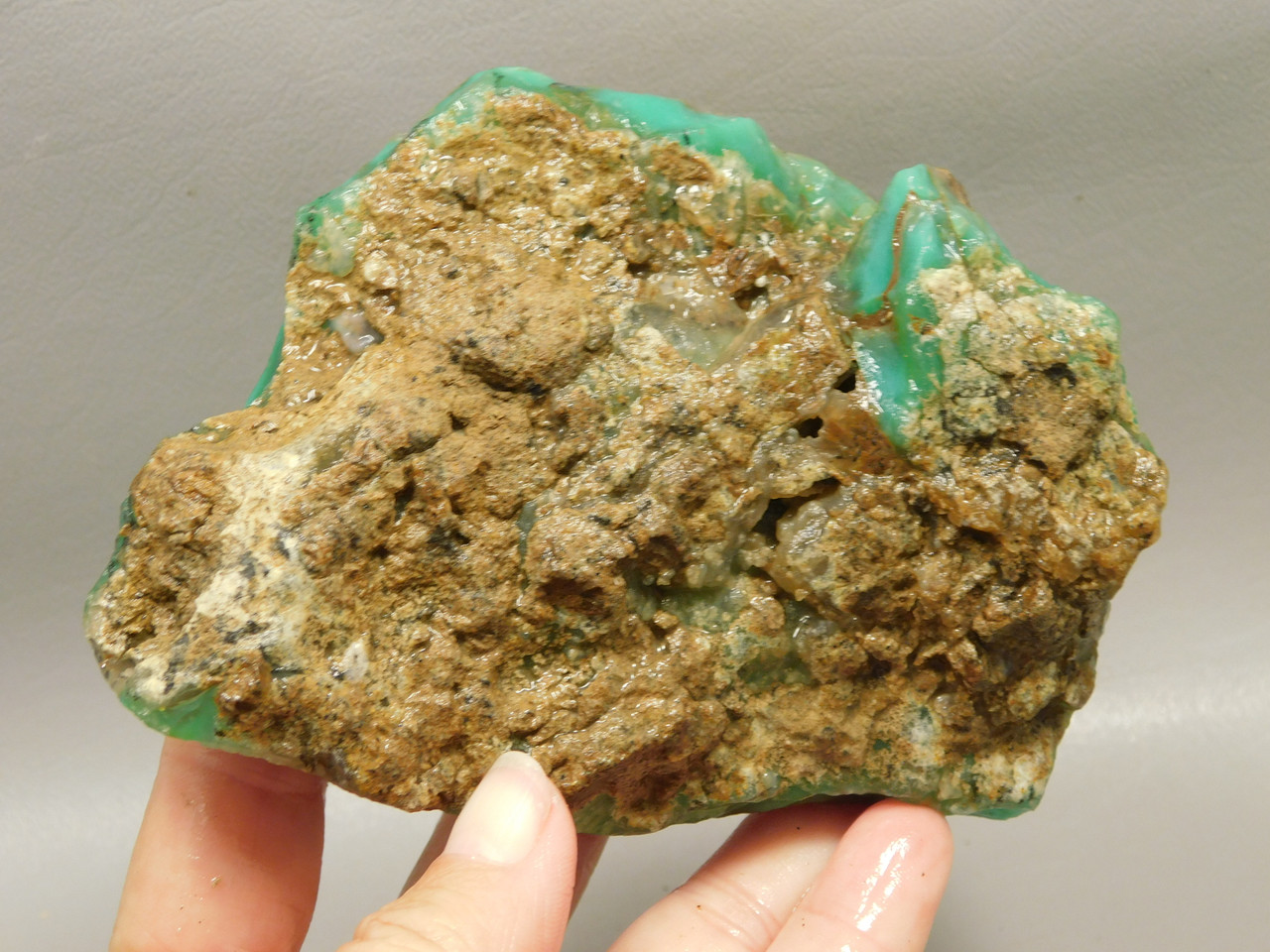 Chrysoprase or Chrysophrase Green Lapidary Rough Rock #O1
