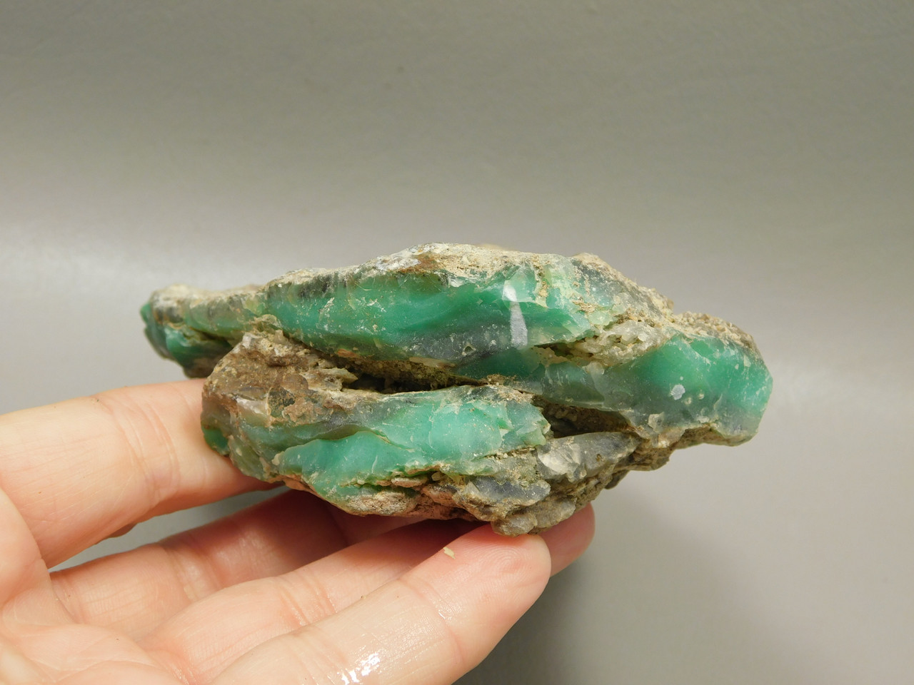 Chrysoprase or Chrysophrase Green Lapidary Rough Rock #O1