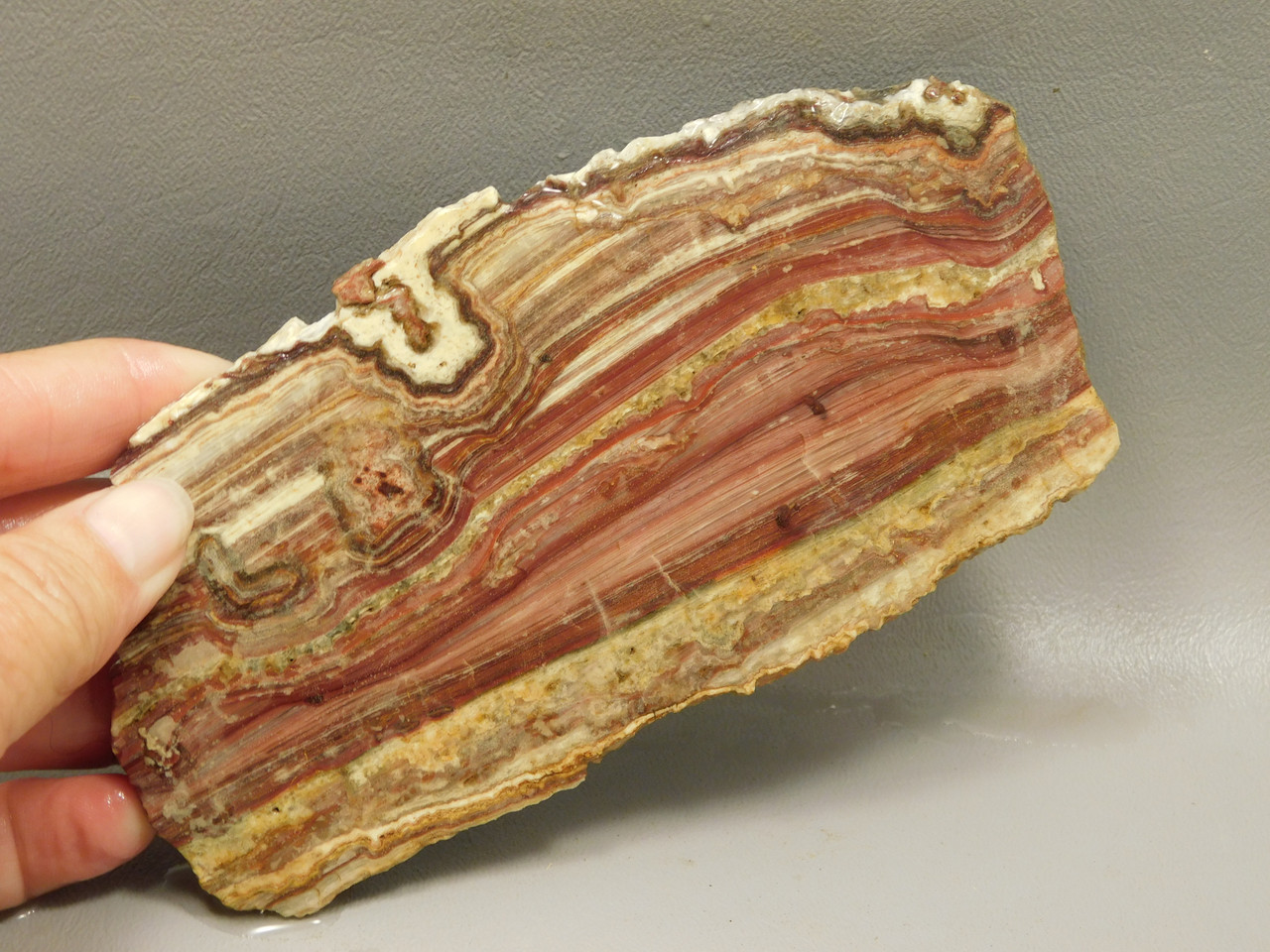 Candy Opal Unpolished Rough Rock Stone Slab Bacon Opal #O1