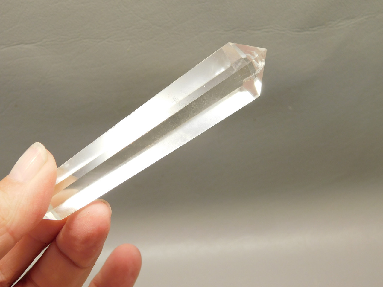 Clear Quartz Double Terminated Crystal 3.8 inch Wand #O6