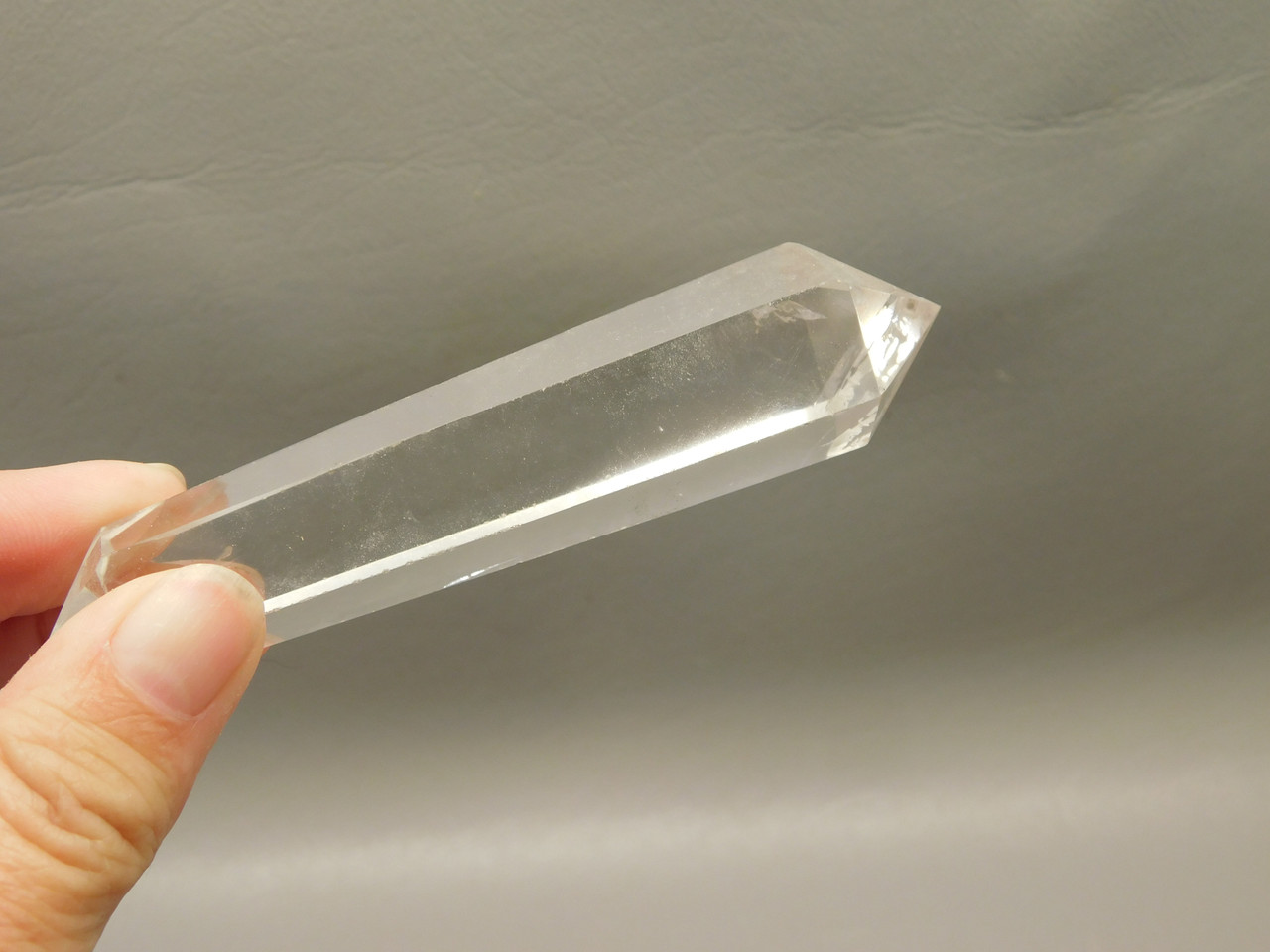 Clear Quartz Double Terminated Crystal 3.8 inch Wand #O6