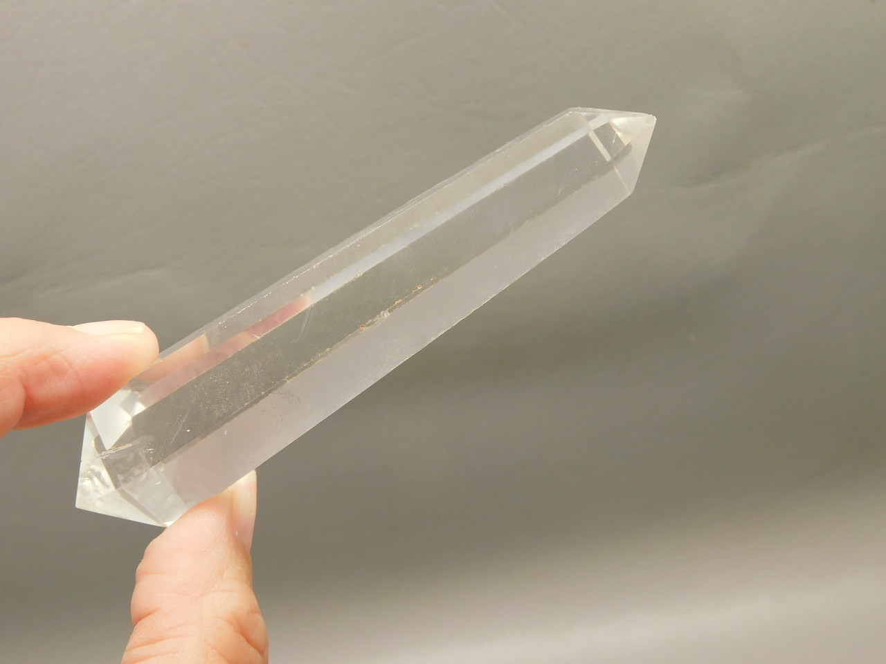 Clear Quartz Double Terminated Crystal 3.8 inch Wand #O6