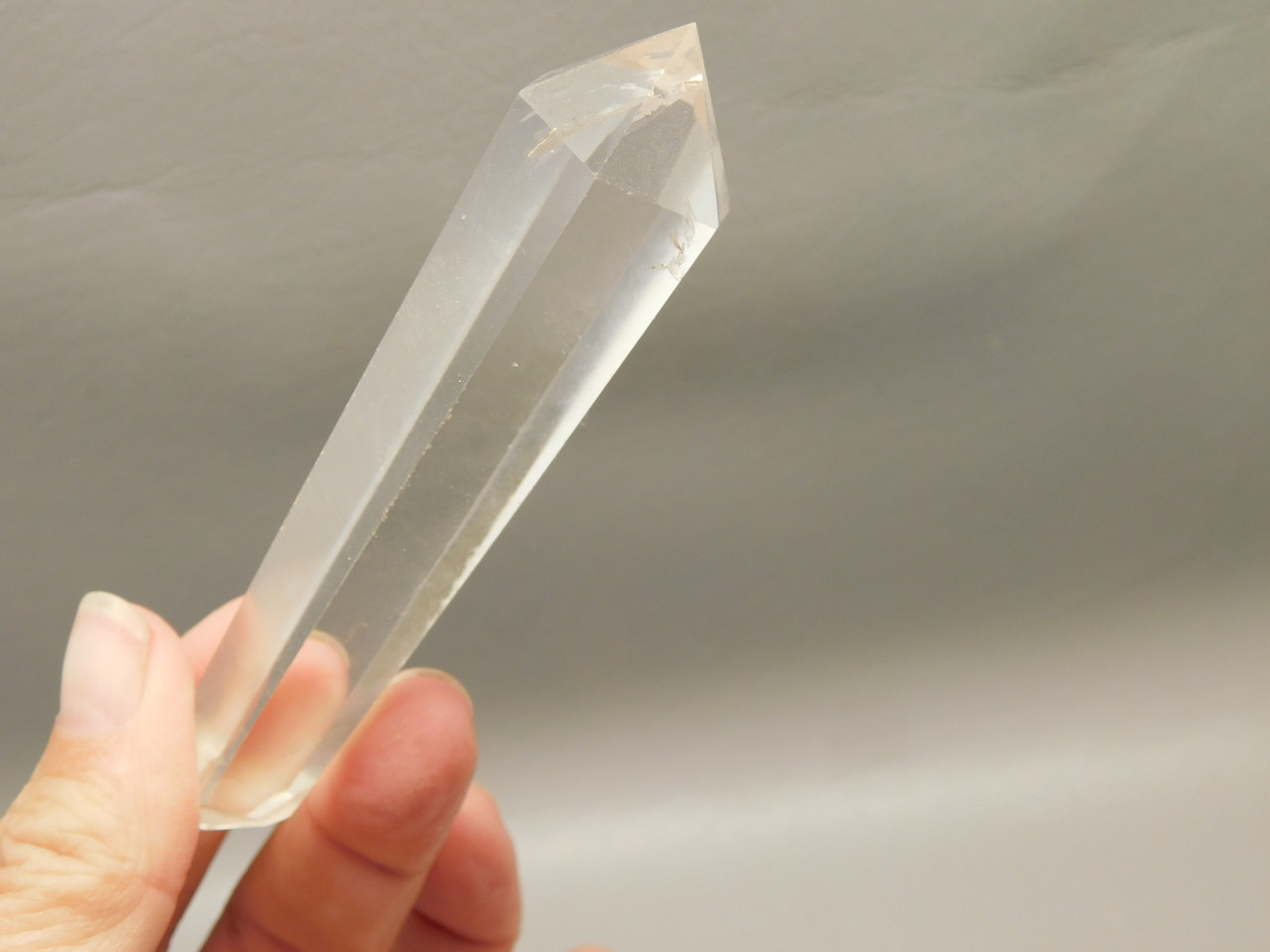 Clear Quartz Double Terminated Crystal 3.8 inch Wand #O6