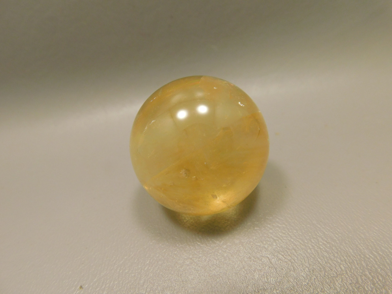Honey Calcite Stone 1.4 inch Sphere Rock 36 mm Crystal Ball #O28