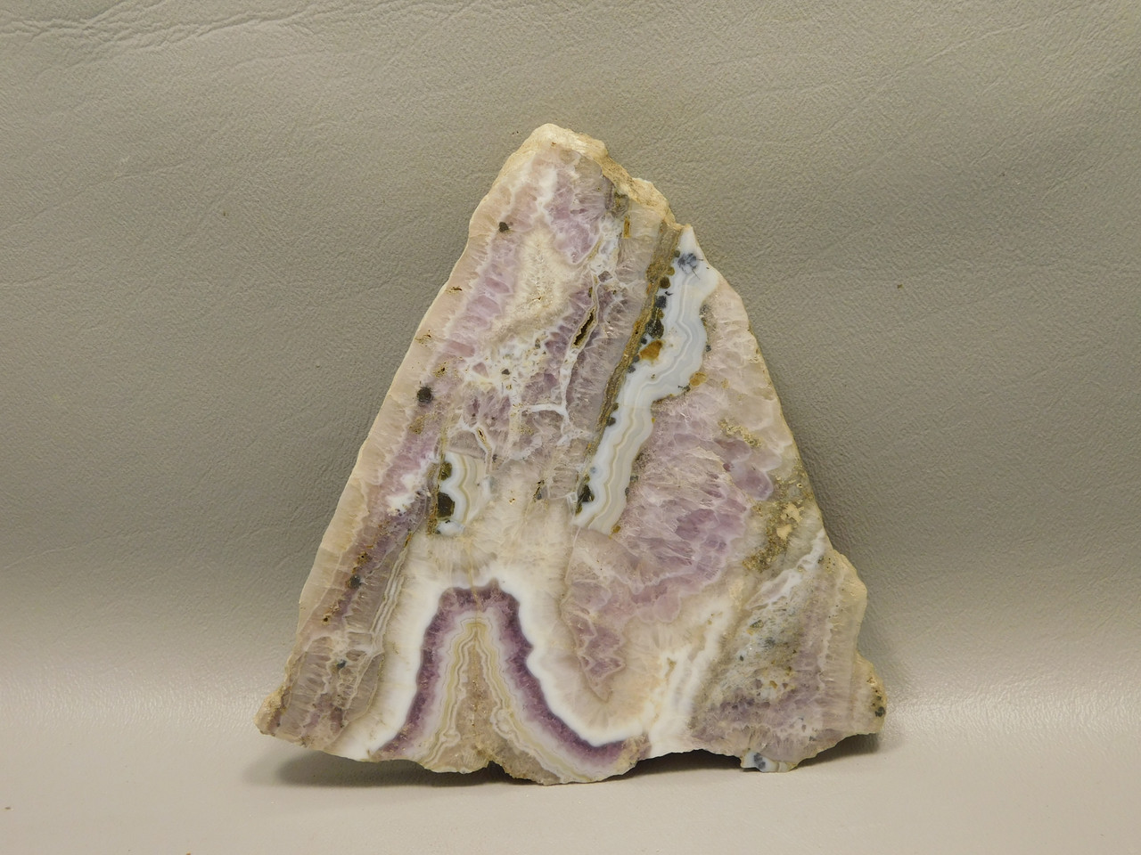 Sowbelly Amethyst or Vein Amethyst Agate Silver Dendrite Polished #05