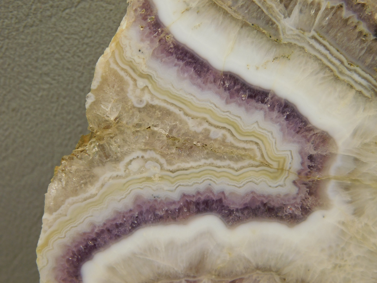 Sowbelly Amethyst or Vein Amethyst Agate Silver Dendrite Polished #05