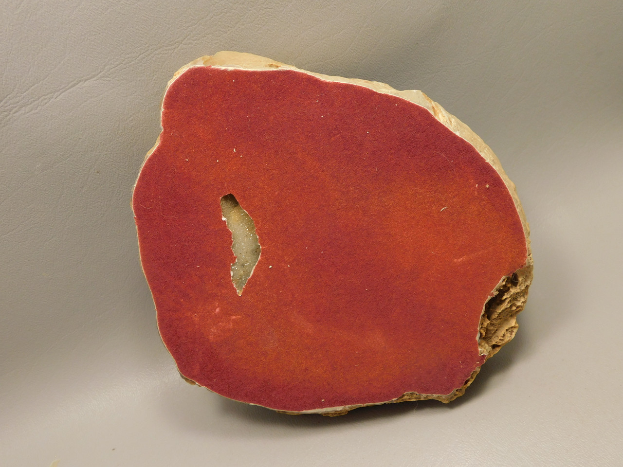 Brazilian Druse Agate Polished Stone Slab Orange Banded Rock #O3