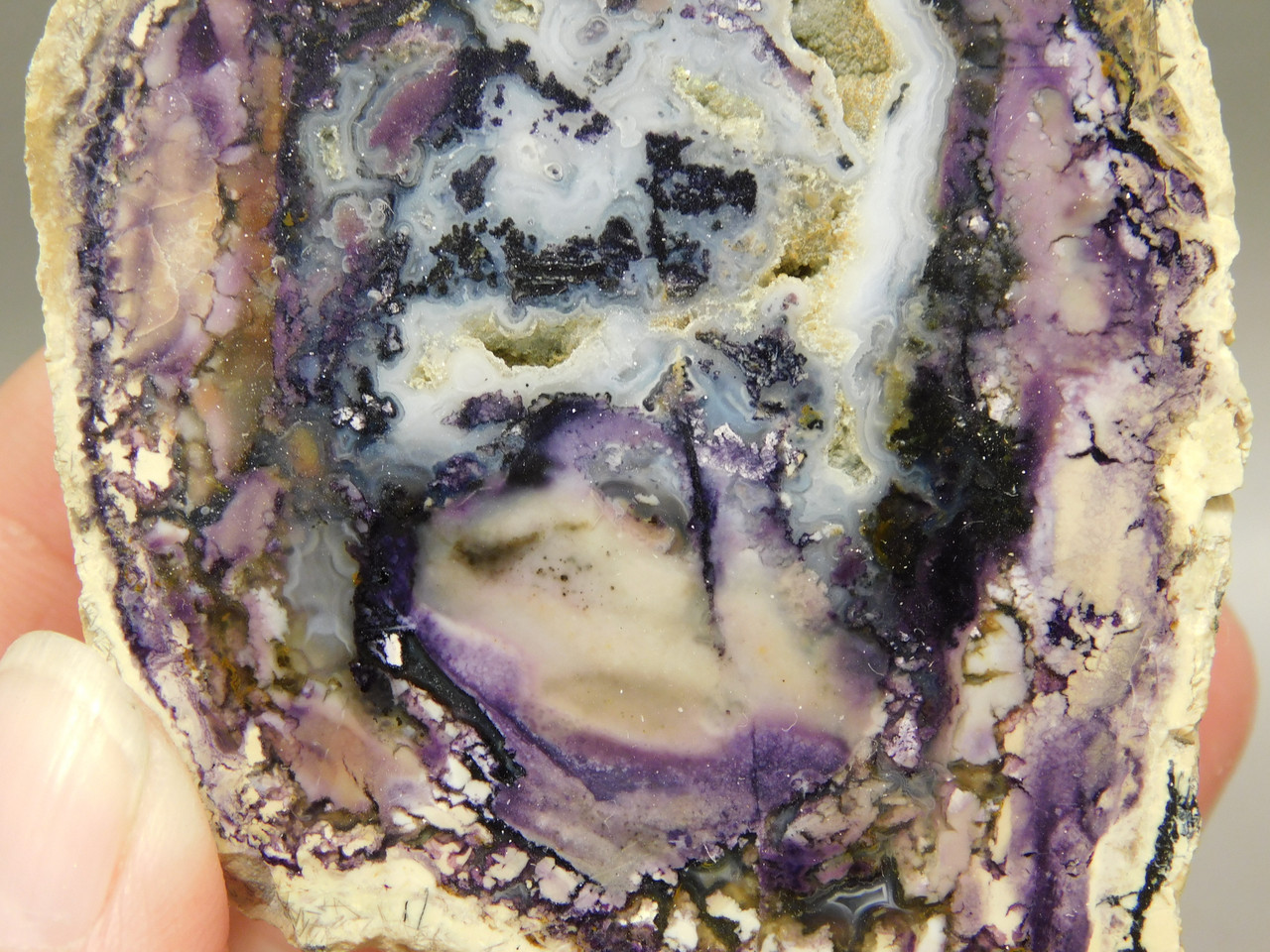 Tiffany Stone Polished Rock Collector Purple Utah #O5
