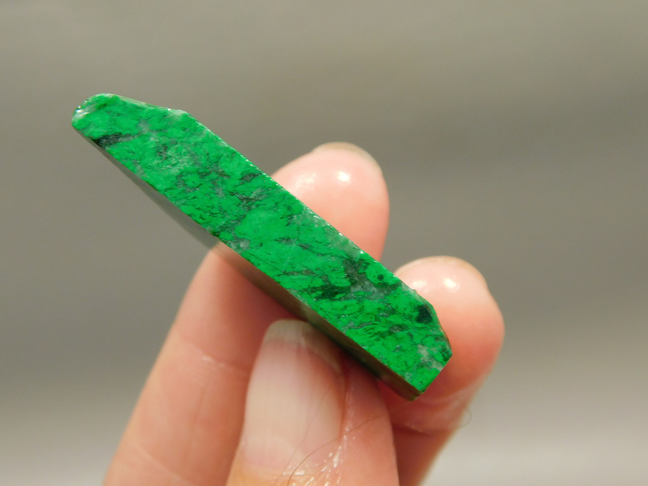 Maw Sit Sit Unpolished Stone Slab Green Jade Small Rock #O15