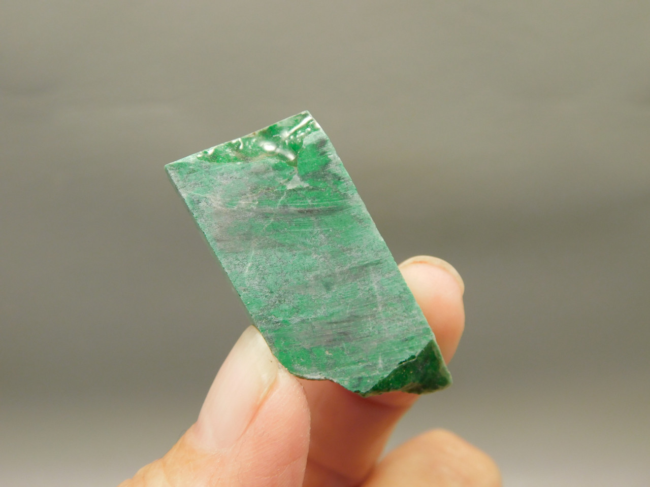 Maw Sit Sit Unpolished Stone Slab Green Jade Small Rock #O15