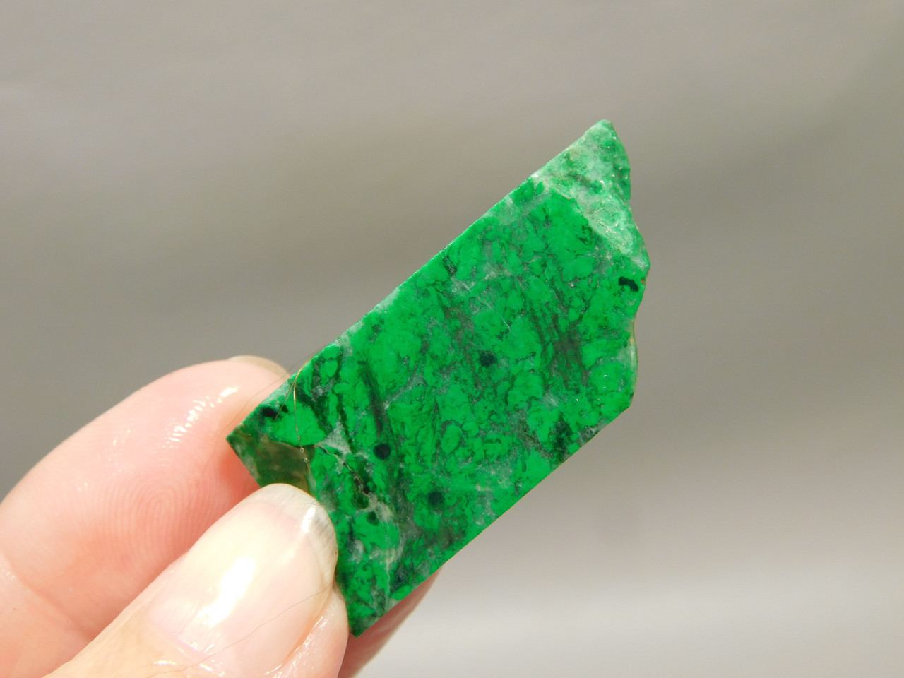 Maw Sit Sit Unpolished Stone Slab Green Jade Small Rock #O15