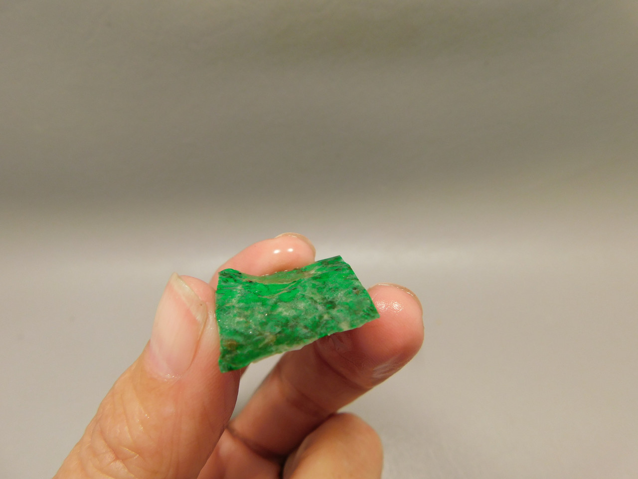 Maw Sit Sit Unpolished Stone Slab Green Jade Small Rock #O14