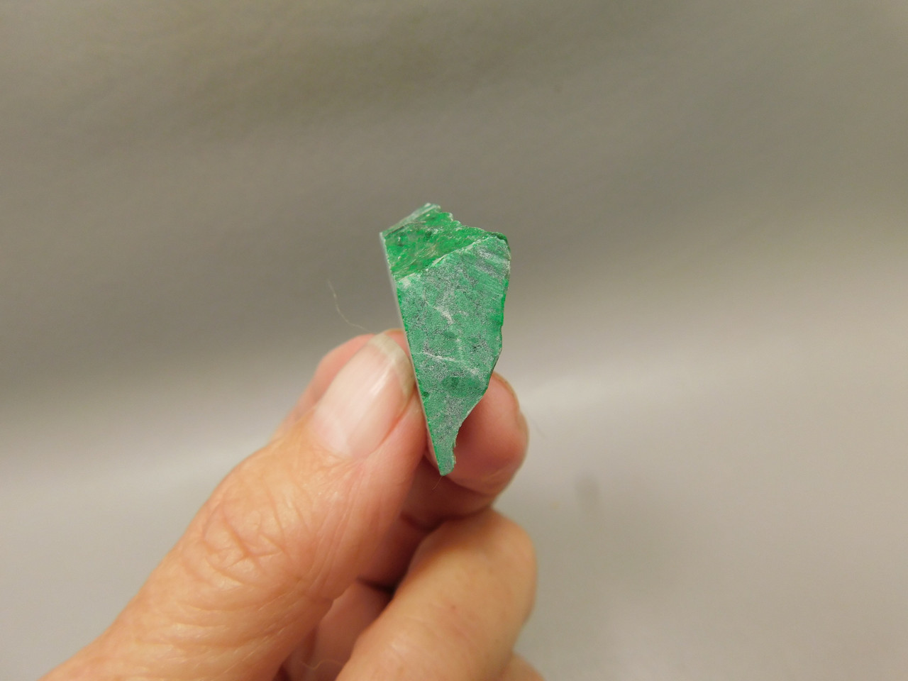 Maw Sit Sit Unpolished Stone Slab Green Jade Small Rock #O14