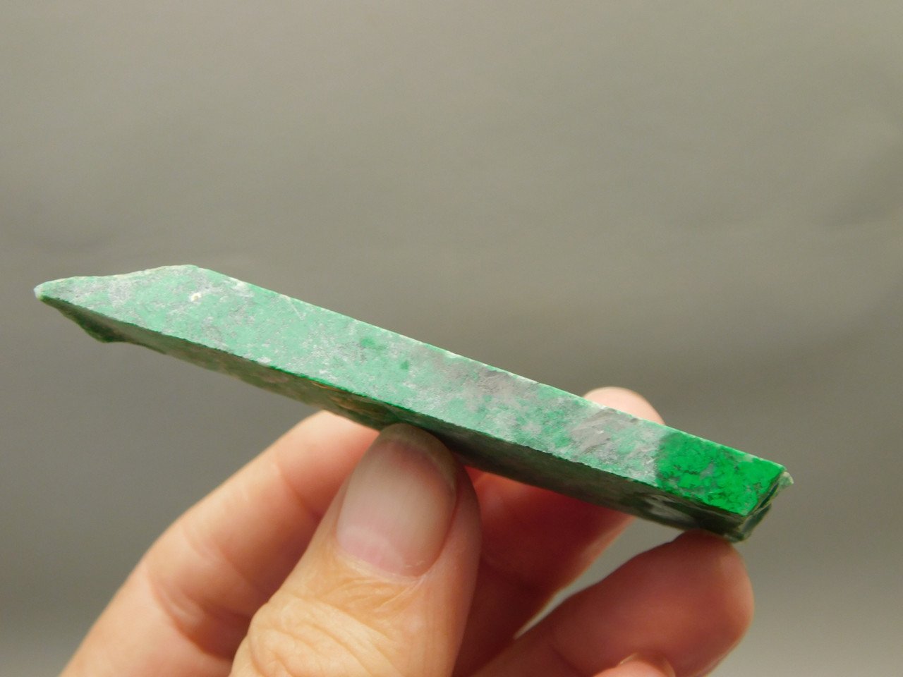 Maw Sit Sit Unpolished Stone Slab Green Jade Small Rock #O11