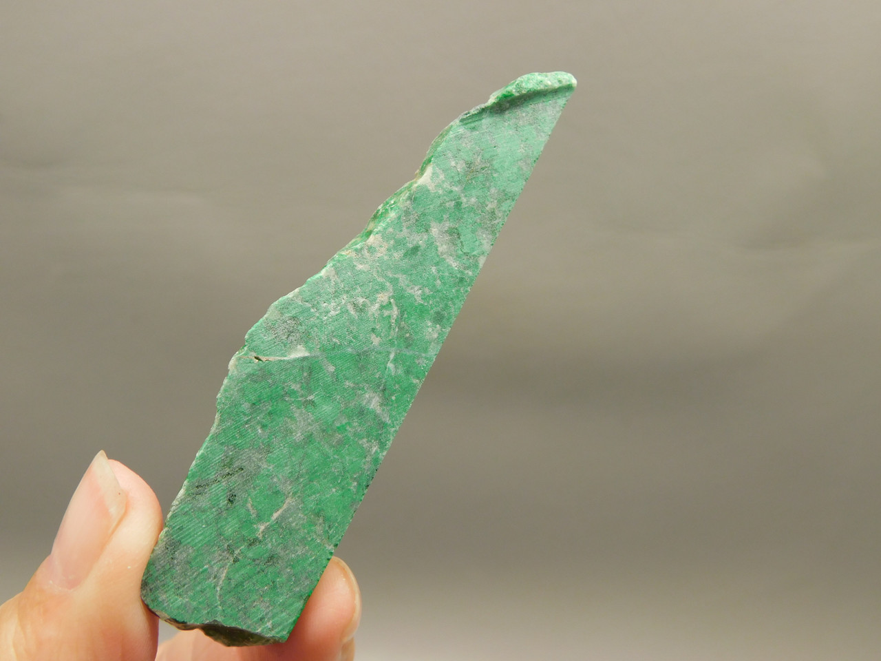 Maw Sit Sit Unpolished Stone Slab Green Jade Small Rock #O11
