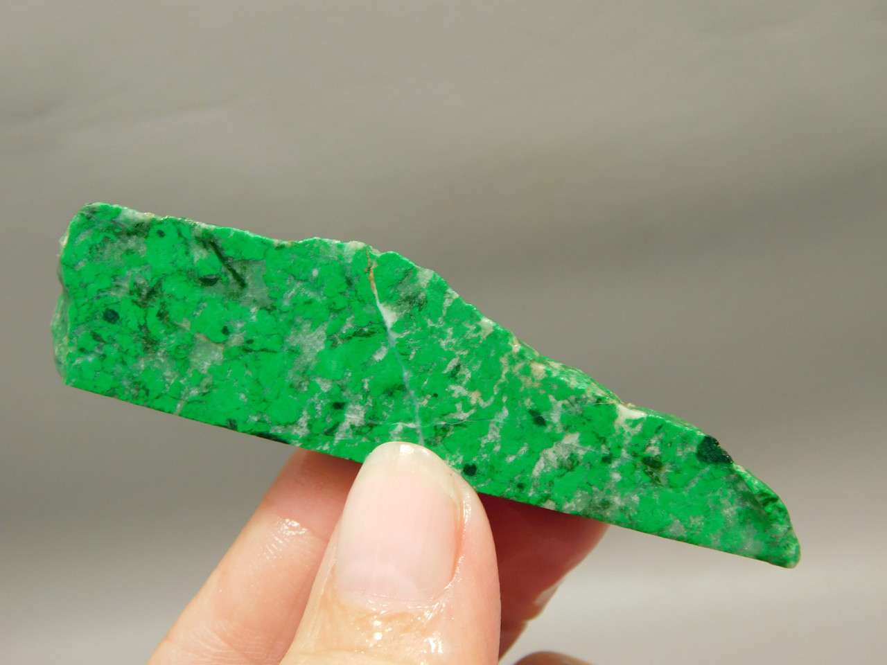 Maw Sit Sit Unpolished Stone Slab Green Jade Small Rock #O11
