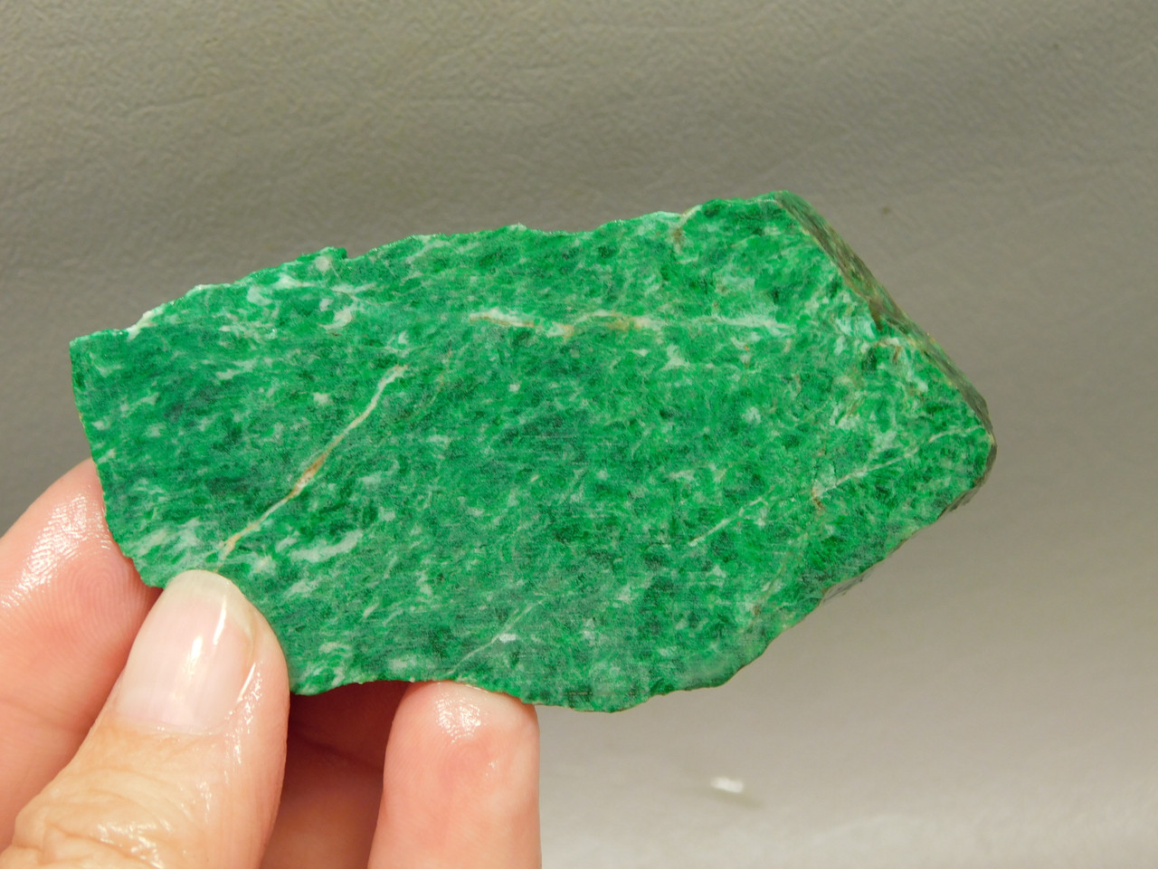 Maw Sit Sit Unpolished Stone Slab Green Jade Rough Rock #O20