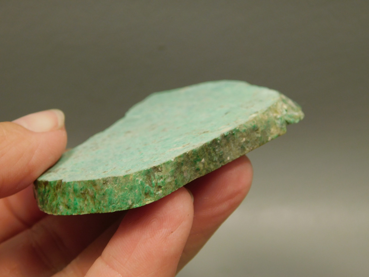 Maw Sit Sit Unpolished Stone Slab Green Jade Rough Rock #O21