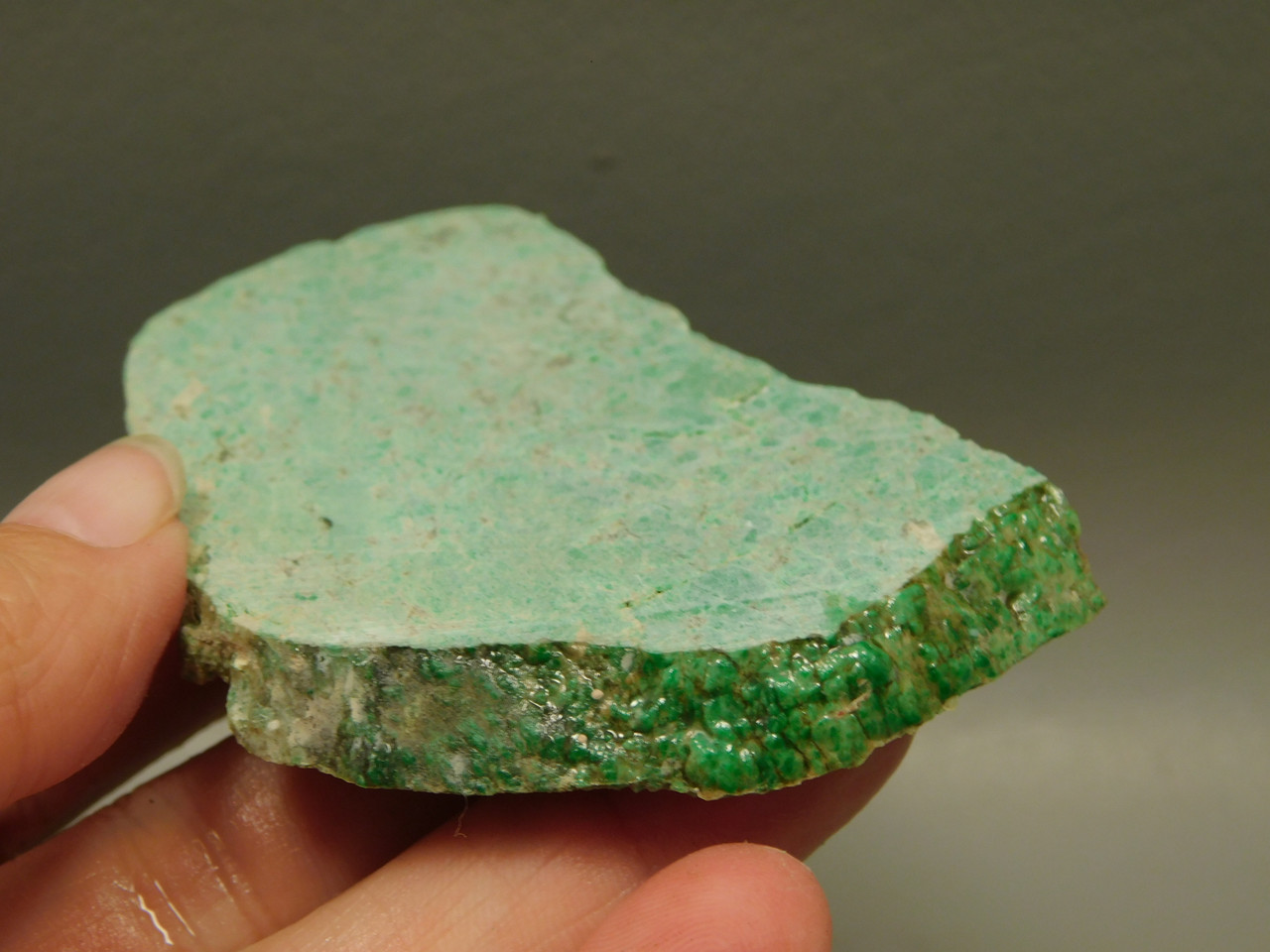 Maw Sit Sit Unpolished Stone Slab Green Jade Rough Rock #O21
