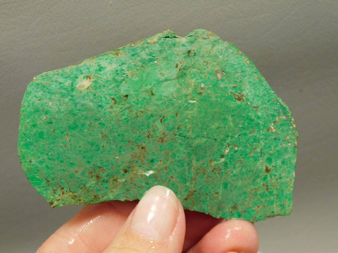 Maw Sit Sit Unpolished Stone Slab Green Jade Rough Rock #O21