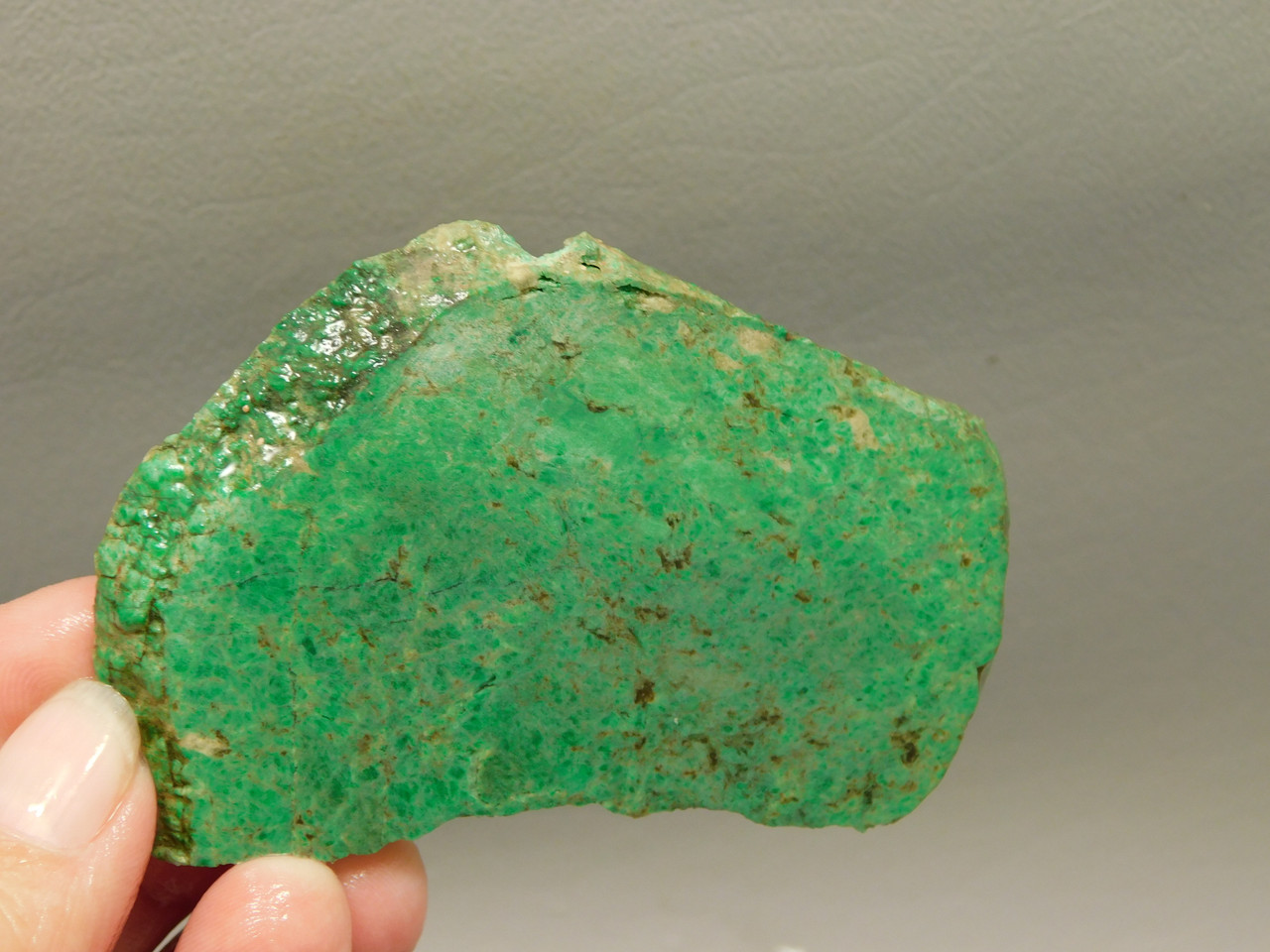 Maw Sit Sit Unpolished Stone Slab Green Jade Rough Rock #O21