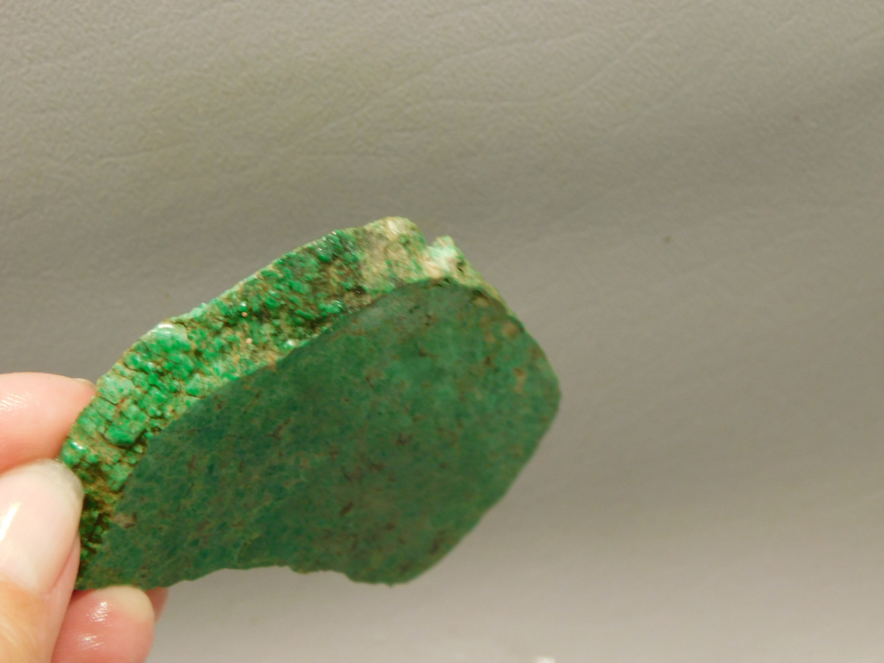 Maw Sit Sit Unpolished Stone Slab Green Jade Rough Rock #O21