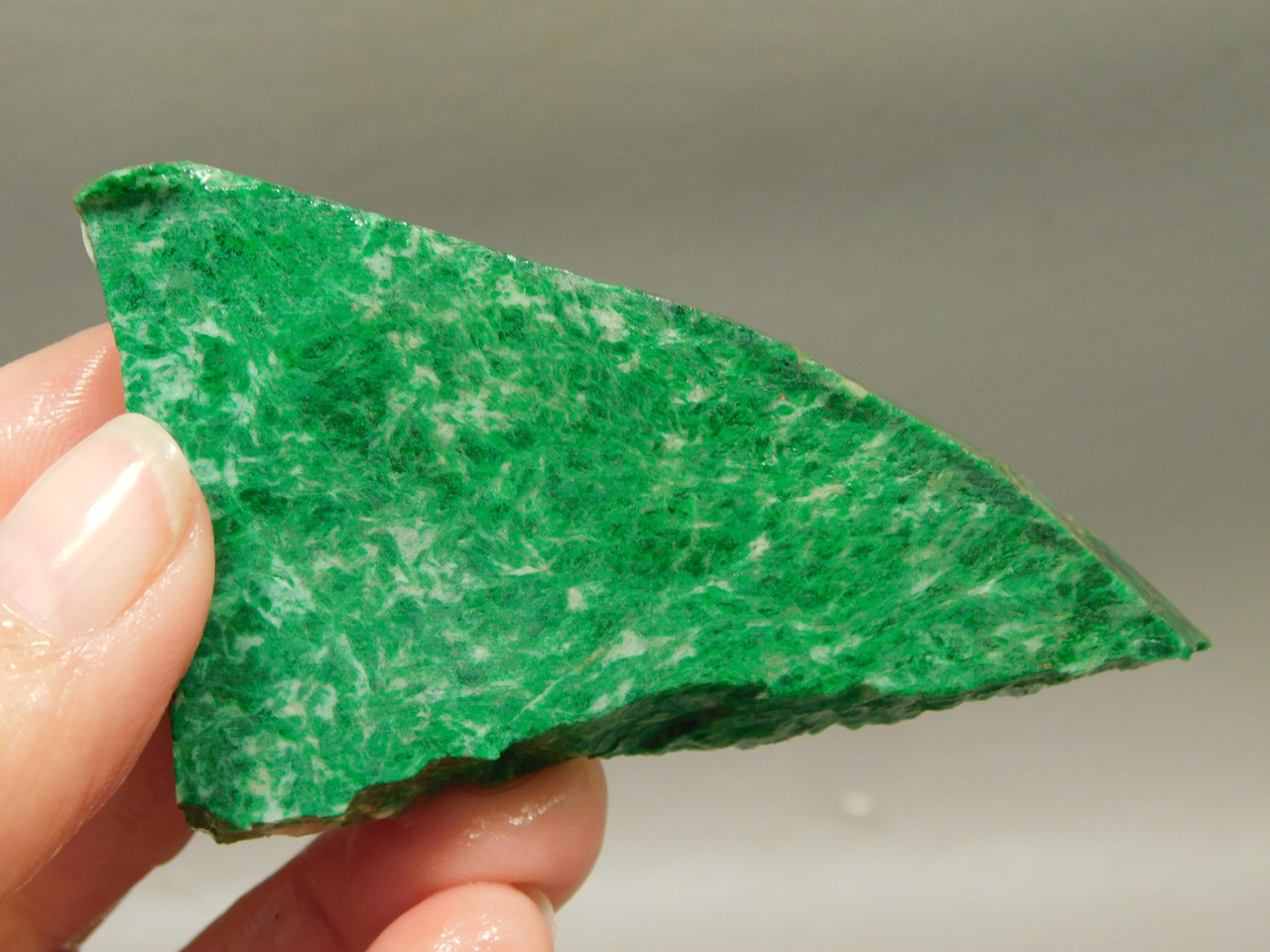 Maw Sit Sit Unpolished Stone Slab Green Jade Rough Rock #O23