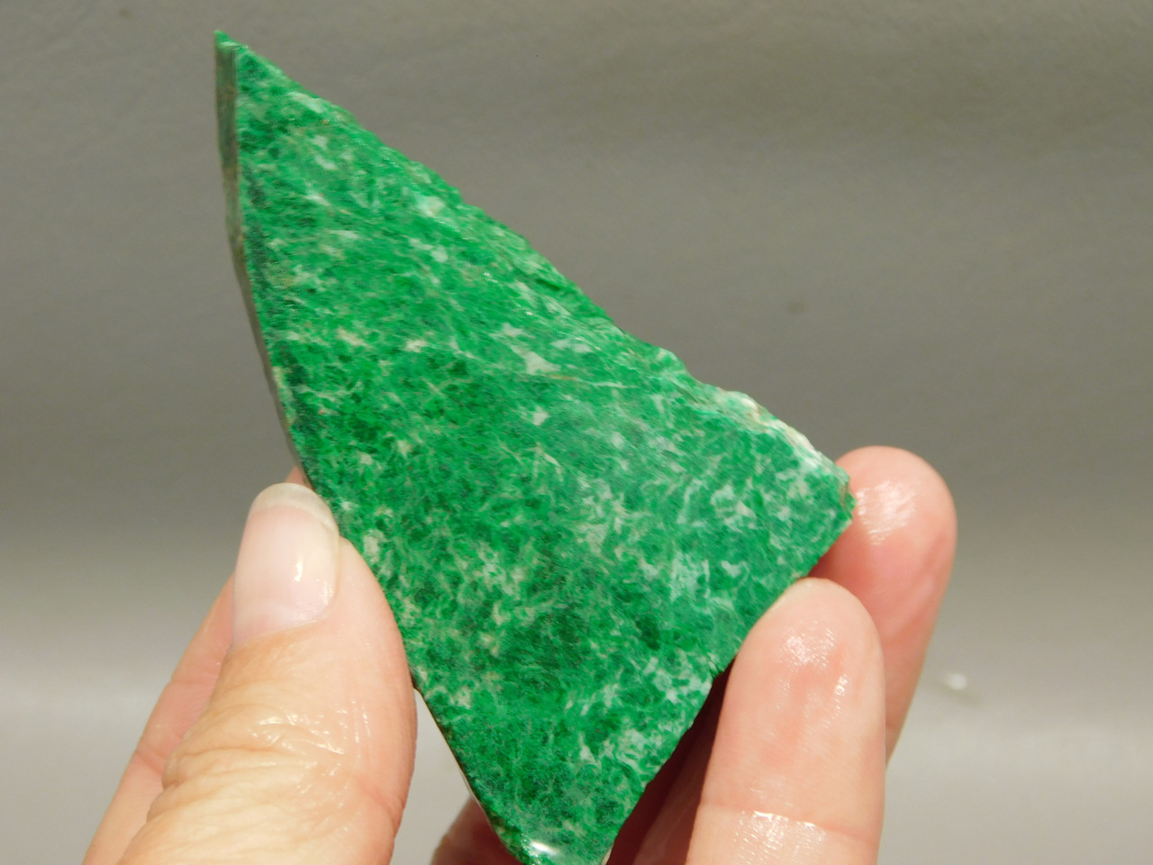 Maw Sit Sit Unpolished Stone Slab Green Jade Rough Rock #O23