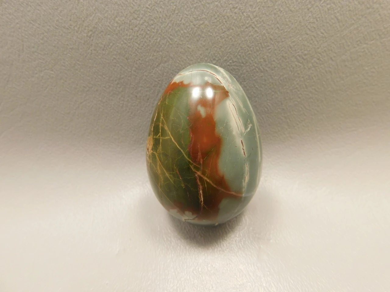 Cherry Creek Jasper Egg 2 inch Rock Mineral Red Creek Stone #O3