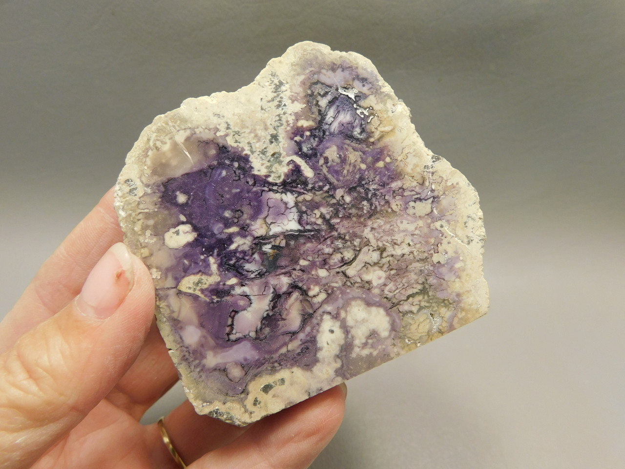 Tiffany Stone Polished Rock Purple Collector Utah #O4