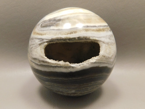 Spirit Stone 2.75 inch Rock Sphere Banded Travertine Arizona #O1